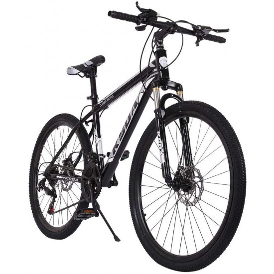 26 Inch Mountain Bike,21 Speed Bicycle with Full Suspension, Adult Road ...