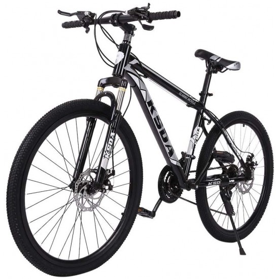 26 Inch Mountain Bike,21 Speed Bicycle with Full Suspension, Adult Road ...