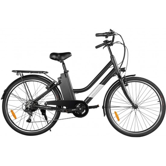 26″ Electric Bike, Removable 36V/10Ah Lithium-ion Battery, Max Speed 15 ...