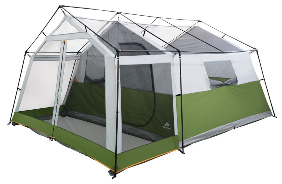 Ozark Trail 8-Person Family Cabin Tent 1 Room with Screen Porch, Green ...