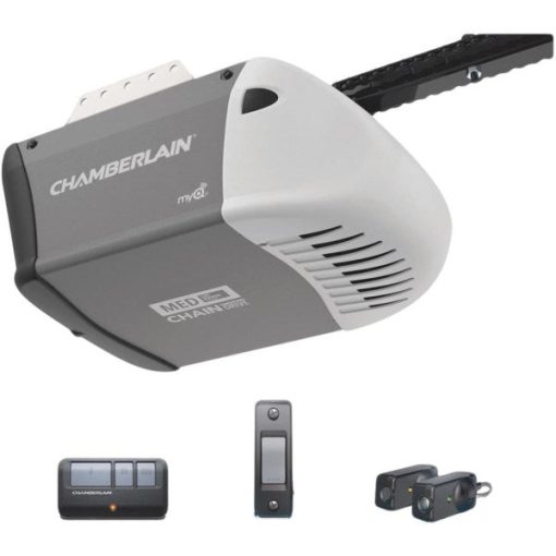 Chamberlain C2102 1/2 HP Durable Chain Drive Garage Door Opener with ...